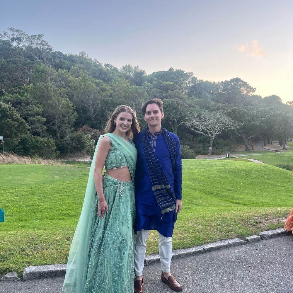 Sage Green 3 Piece Lehenga - Picture 6 of 6